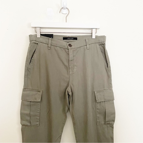 J Brand Croft Olive Green Slouchy Cargo Pants Size 26 Military Inspired Fatigue - Picture 3 of 11